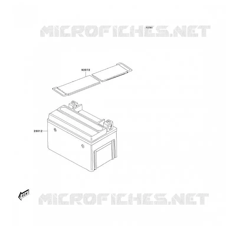 BATTERIE Kawasaki QUAD 90 2008 KFX90  KSF90A8F