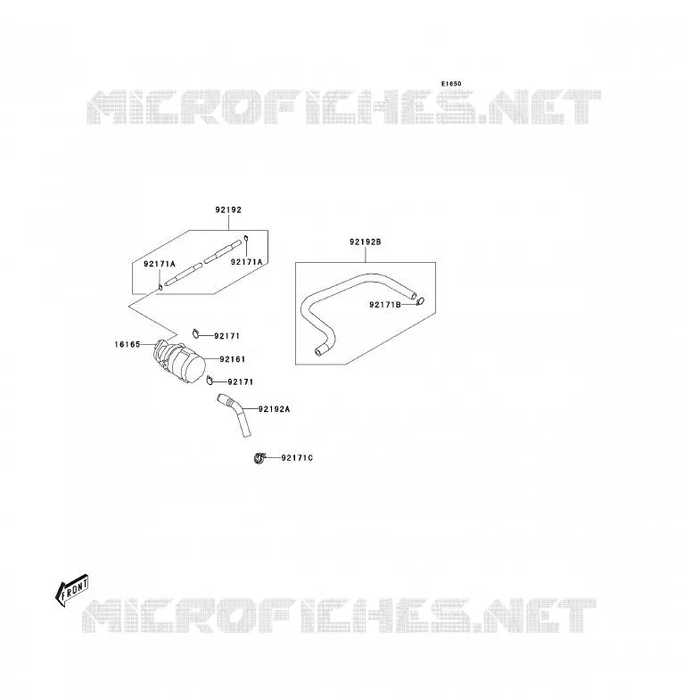 SYSTEME D'EVAPORATION CARBURANT Kawasaki QUAD 90 2010 KFX90  KSF90AAF