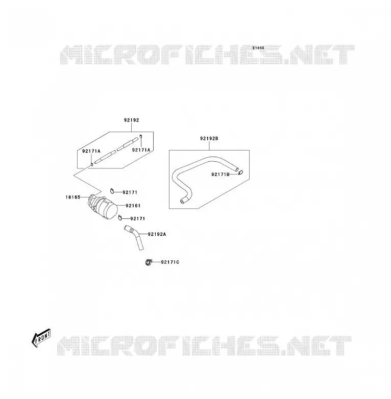 SYSTEME D'EVAPORATION CARBURANT Kawasaki QUAD 90 2010 KFX90  KSF90AAF