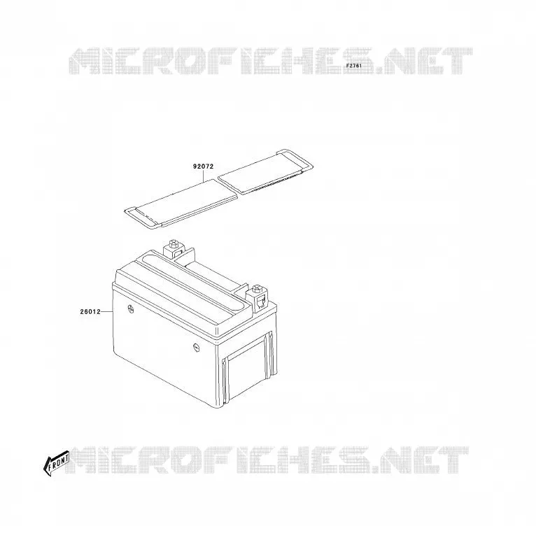 BATTERIE Kawasaki QUAD 90 2011 KFX90  KSF90ABF