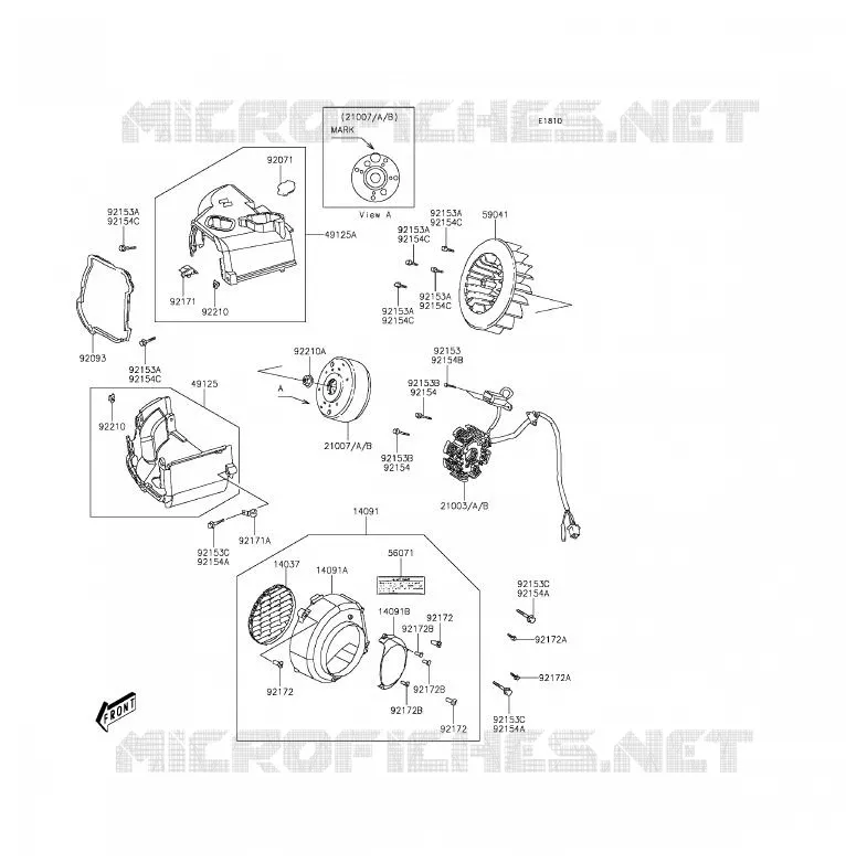 G&Eacute;N&Eacute;RATEUR Kawasaki QUAD 90 2012 KFX90  KSF90ACF