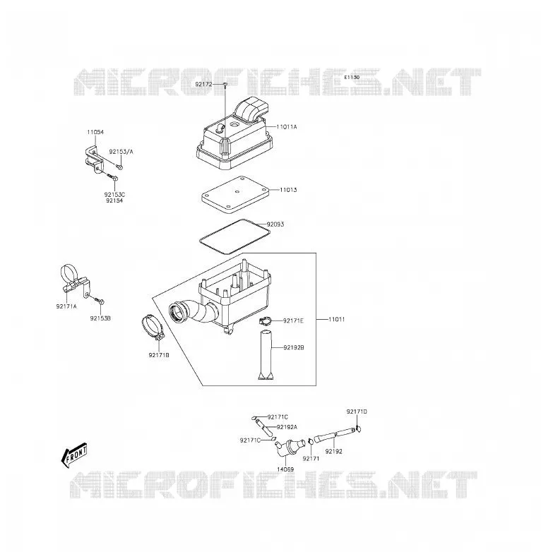 FILTRE A AIR Kawasaki QUAD 90 2014 KFX90  KSF90AEF