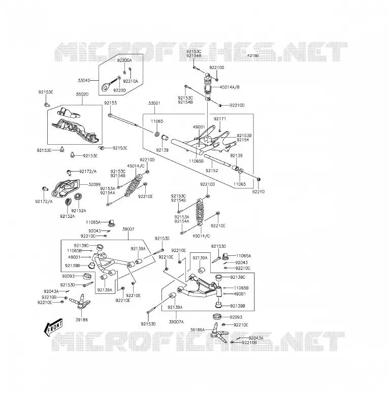 SUSPENSION Kawasaki QUAD 90 2014 KFX90  KSF90AEF