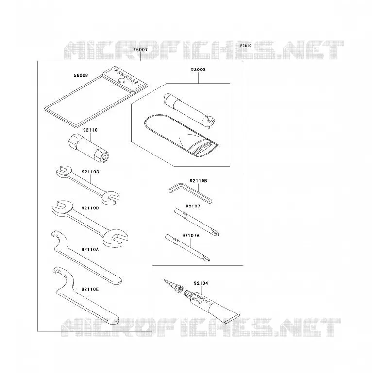 OUTIL UTILISATEUR Kawasaki QUAD 700 2004 KFX700  KSV700-A1