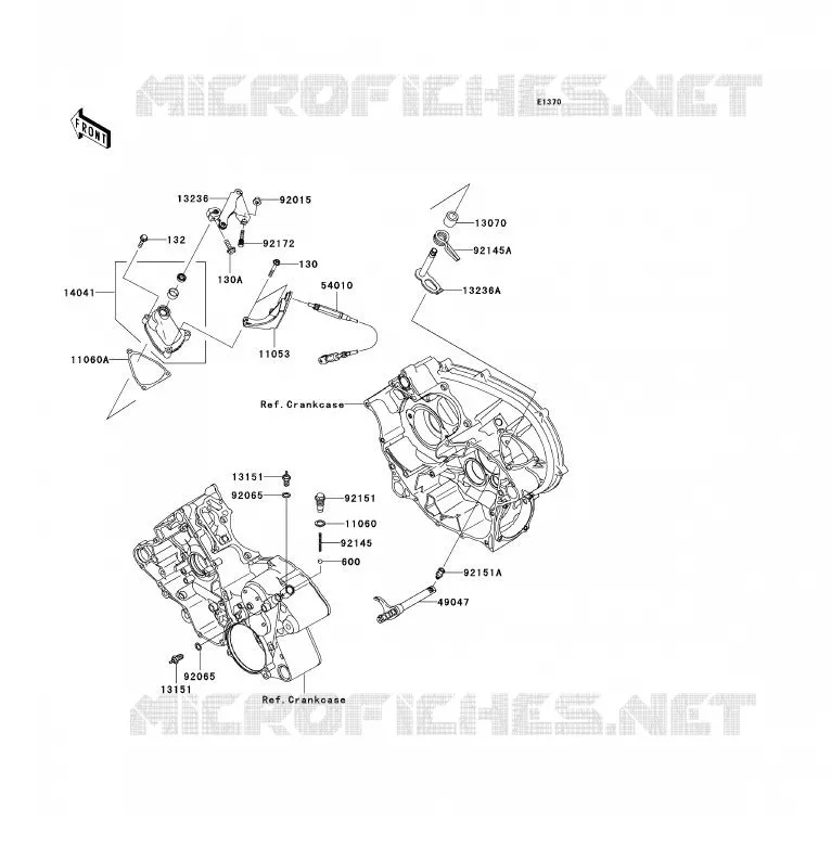 SELECTEUR Kawasaki QUAD 700 2004 KFX700  KSV700-A1