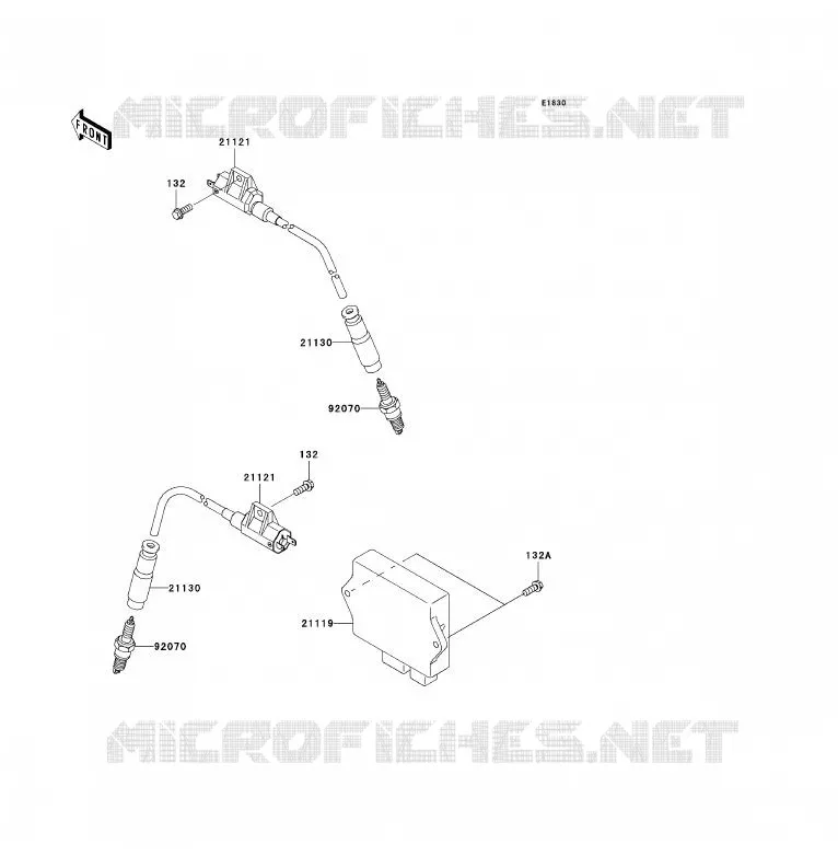 SYSTEME D&acute;ALLUMAGE Kawasaki QUAD 700 2004 KFX700  KSV700-A1