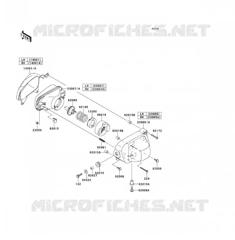 OPTIQUE(S) Kawasaki QUAD 700 2007 KFX700  KSV700A7F