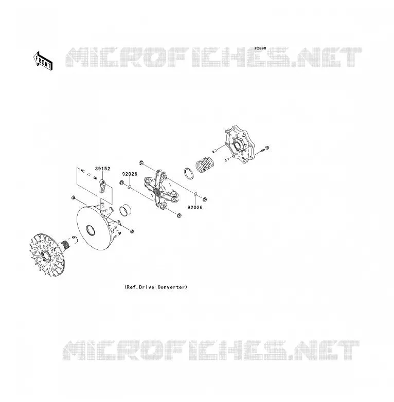 PIECE EN OPTION Kawasaki QUAD 700 2008 KFX700  KSV700A8F