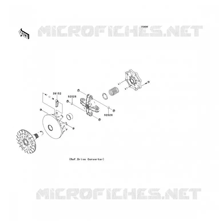 PIECE EN OPTION Kawasaki QUAD 700 2009 KFX700  KSV700A9F