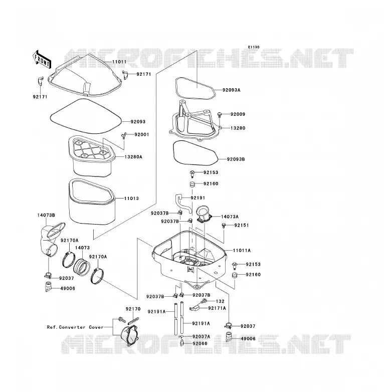 FILTRE A AIR Kawasaki QUAD 700 2009 KFX700  KSV700A9F