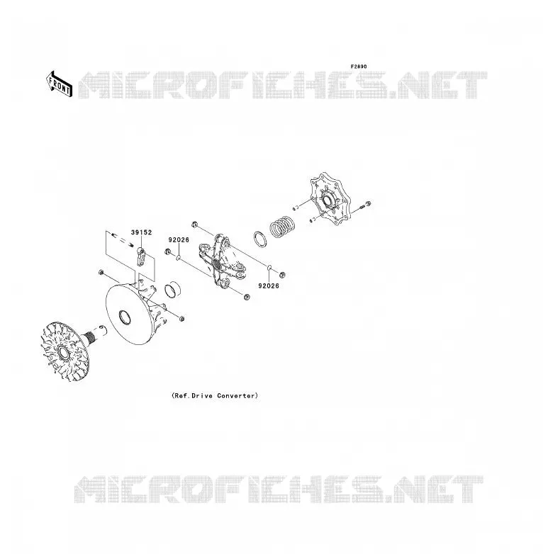 PIECE EN OPTION Kawasaki QUAD 700 2009 KFX700  KSV700A9F