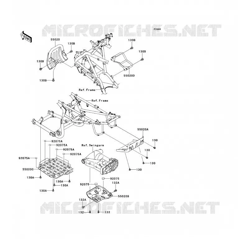 PROTECTION(S) Kawasaki QUAD 700 2009 KFX700  KSV700A9F