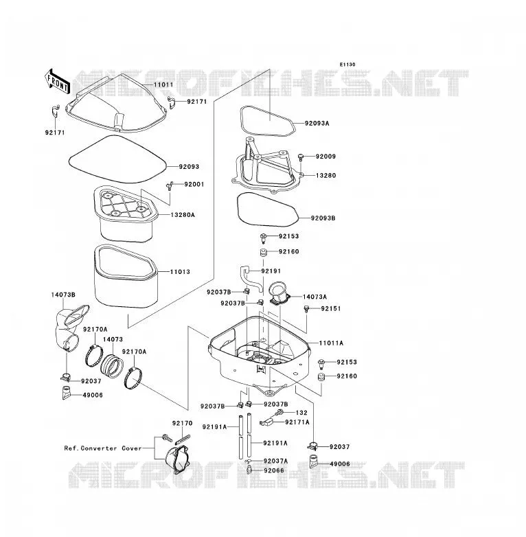 FILTRE A AIR Kawasaki QUAD 700 2011 KFX700  KSV700ABF