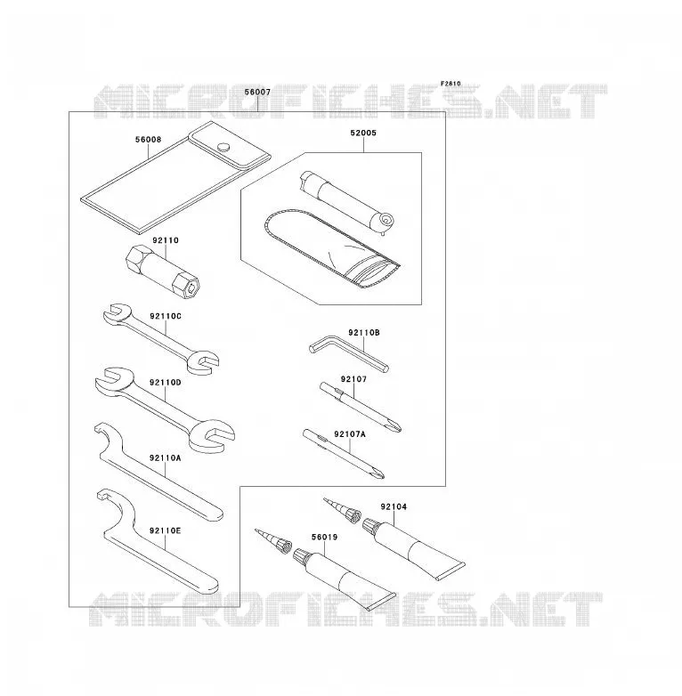 OUTIL UTILISATEUR Kawasaki QUAD 700 2007 KFX700  KSV700B7F