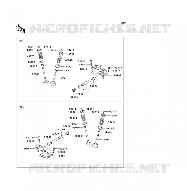 SOUPAPE Kawasaki QUAD 700 2009 KFX700  KSV700B9F