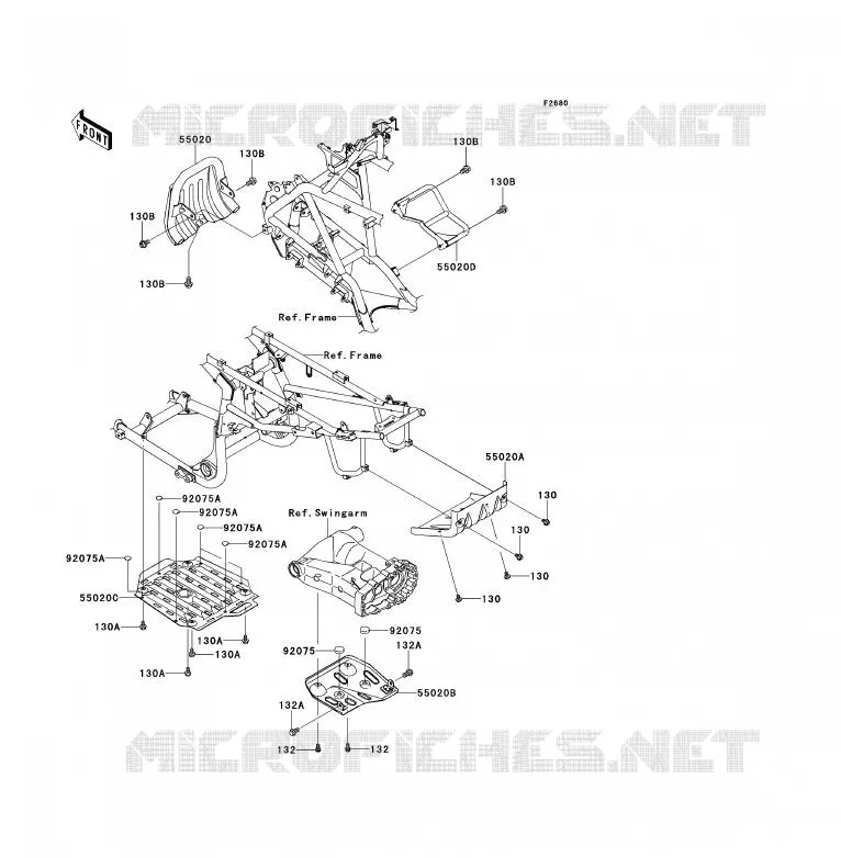 PROTECTION(S) Kawasaki QUAD 700 2011 KFX700  KSV700BBF