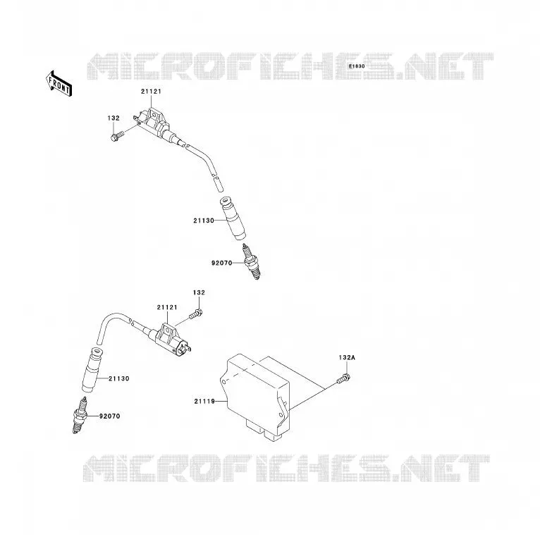 SYSTEME D&acute;ALLUMAGE Kawasaki QUAD 700 2006 KFX700  KSV700C6F