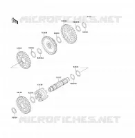 FOURCHETTE/BARRILLET DE SELECTION pour Kawasaki KVF300 4X4