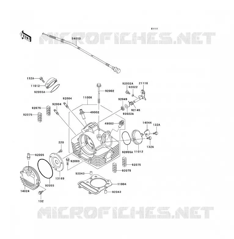 CULASSE Kawasaki QUAD 300 2000 KVF300 4X4  KVF300-A2