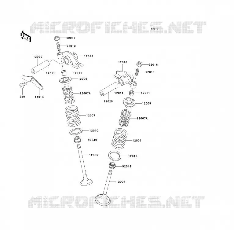 SOUPAPE Kawasaki QUAD 300 2000 KVF300 4X4  KVF300-A2