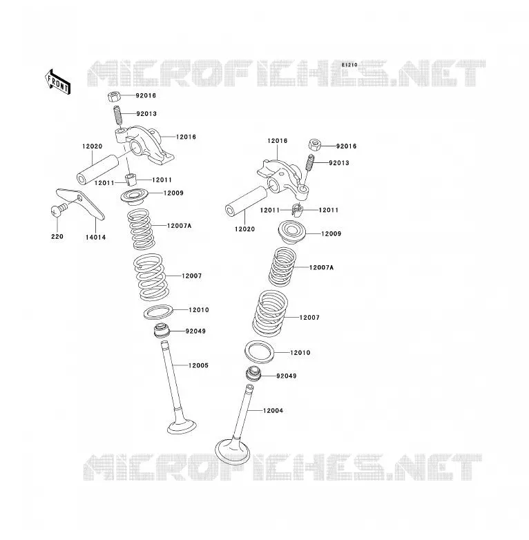 SOUPAPE Kawasaki QUAD 300 2000 KVF300 4X4  KVF300-A2