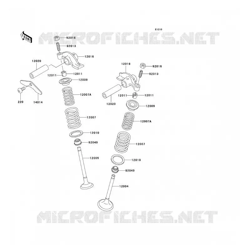 SOUPAPE Kawasaki QUAD 300 2000 KVF300  KVF300-B2