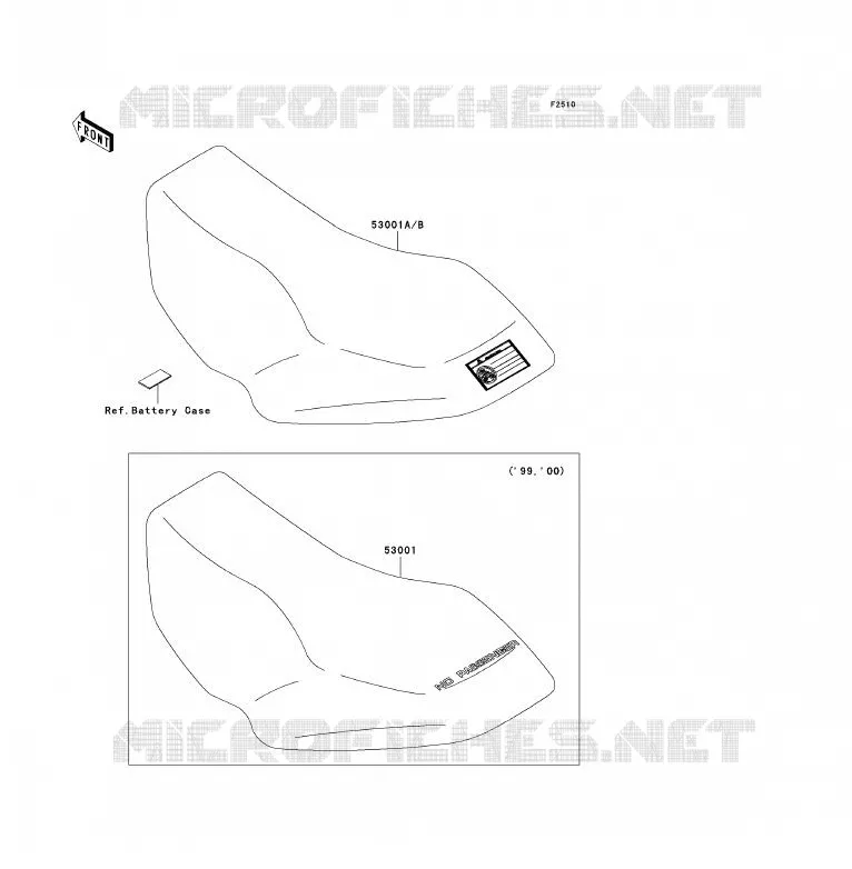 SELLE Kawasaki QUAD 300 2000 KVF300  KVF300-B2