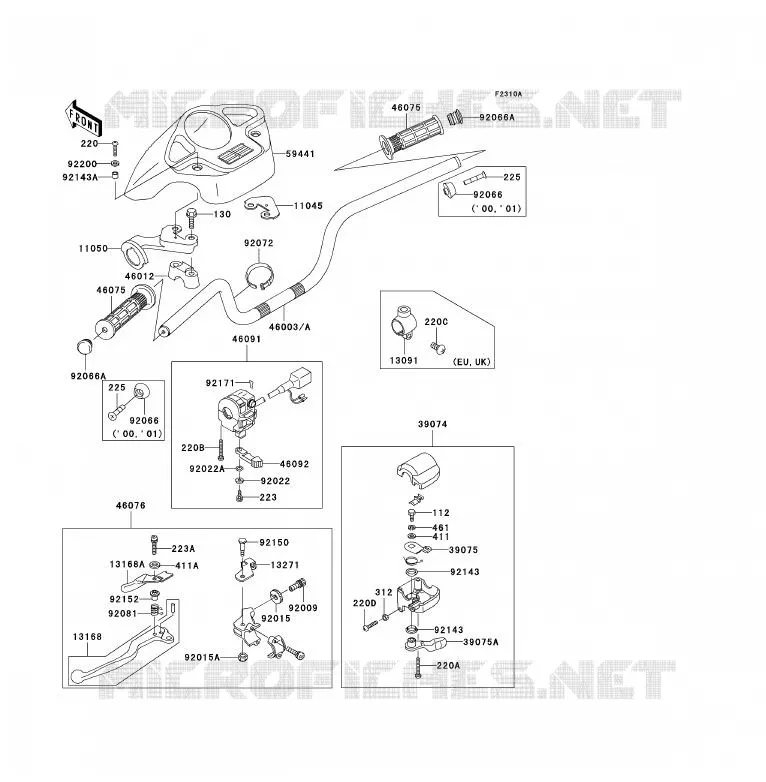 GUIDON Kawasaki QUAD 300 2001 KVF300  KVF300-B3