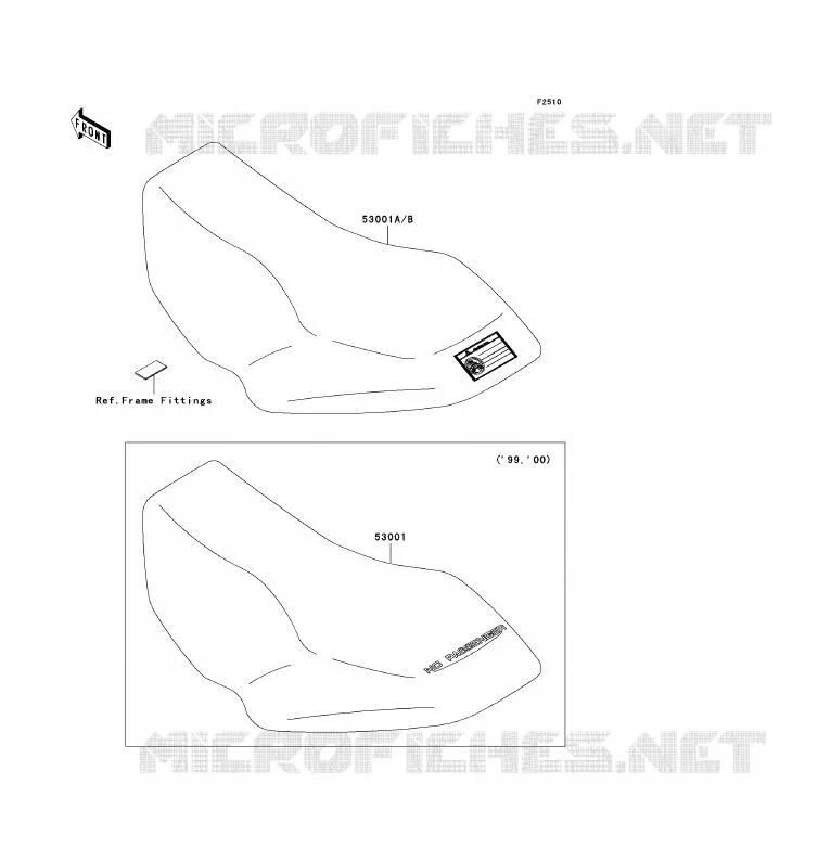 SELLE Kawasaki QUAD 300 2001 KVF300  KVF300-B3