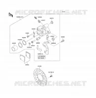 FREIN AVANT pour Kawasaki KVF300