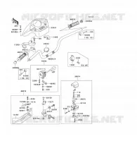 GUIDON pour Kawasaki KVF300