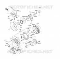 MOYEU ARRIERE pour Kawasaki KVF300