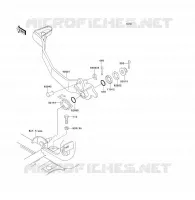 PEDALE DE FREIN pour Kawasaki KVF300