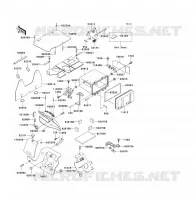 PIECE DE CADRE (COUVERTURE) pour Kawasaki KVF300