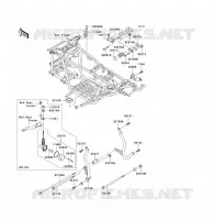 SUPPORT MOTEUR pour Kawasaki KVF300