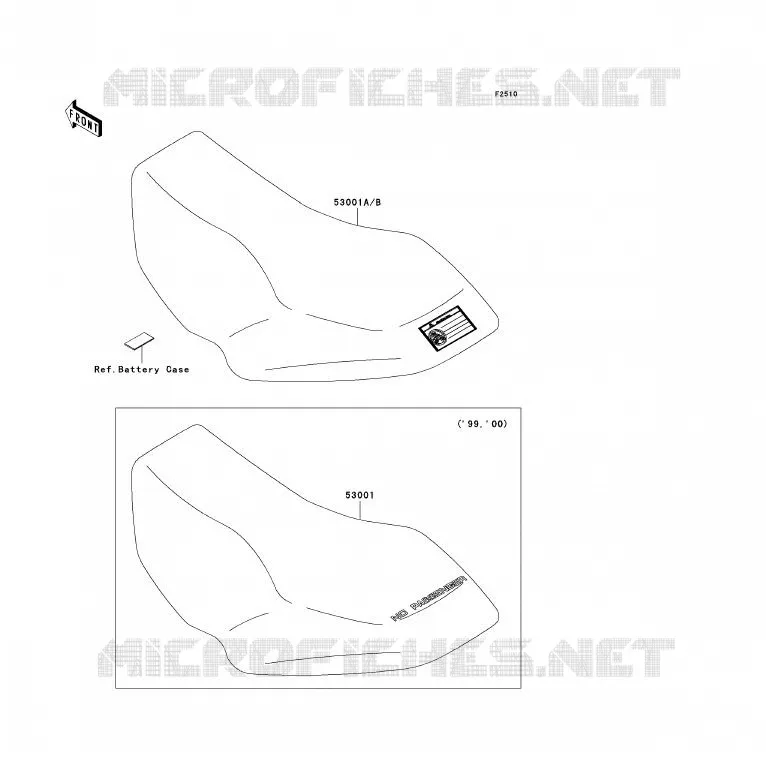 SELLE Kawasaki QUAD 300 2001 KVF300  KVF300-B3