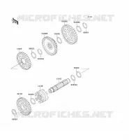 FOURCHETTE/BARRILLET DE SELECTION pour Kawasaki KVF300