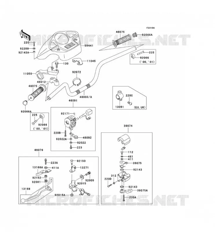 GUIDON Kawasaki QUAD 300 2002 KVF300  KVF300-B4