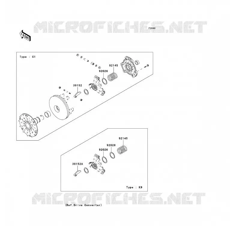 PIECE EN OPTION Kawasaki QUAD 300 2002 KVF300  KVF300-B4