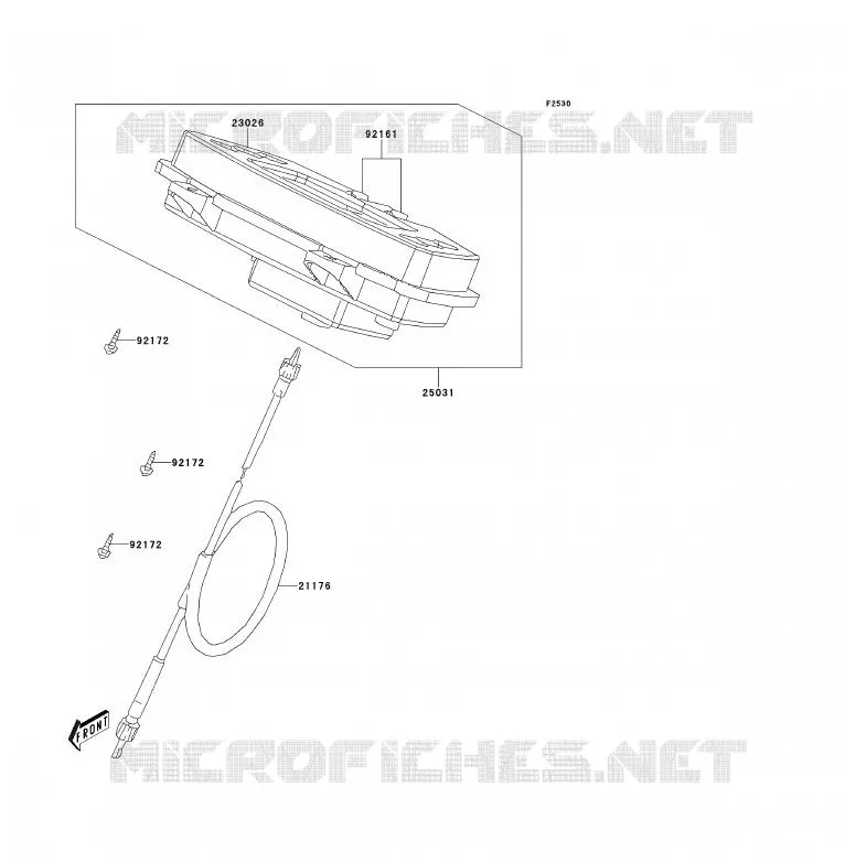 COMPTEURS Kawasaki QUAD 300 2012 KVF300  KVF300CCF