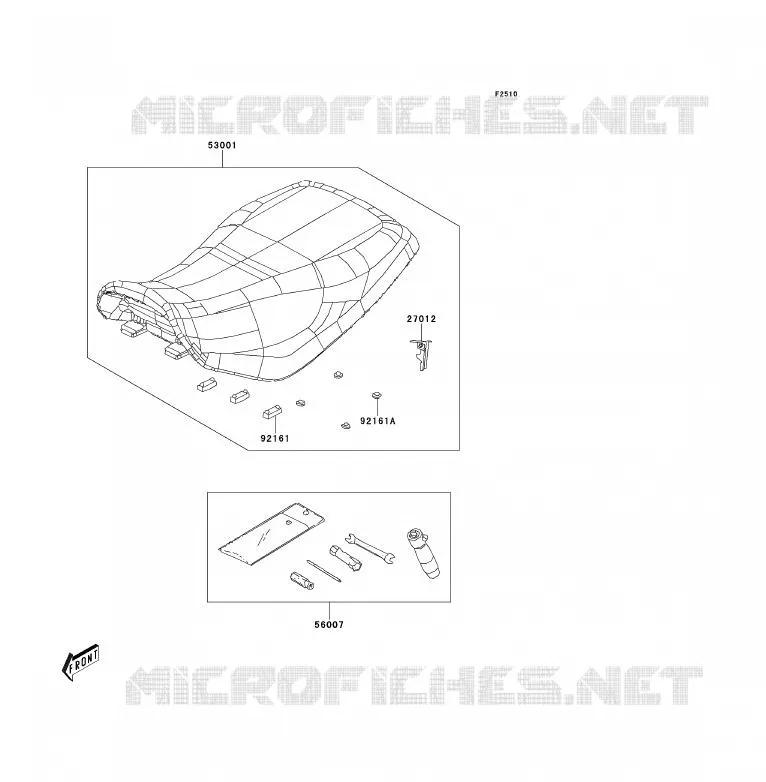 SELLE Kawasaki QUAD 300 2012 KVF300  KVF300CCF