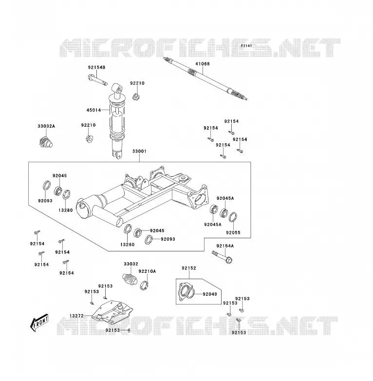 BRAS OSCILLANT Kawasaki QUAD 300 2012 KVF300  KVF300CCF