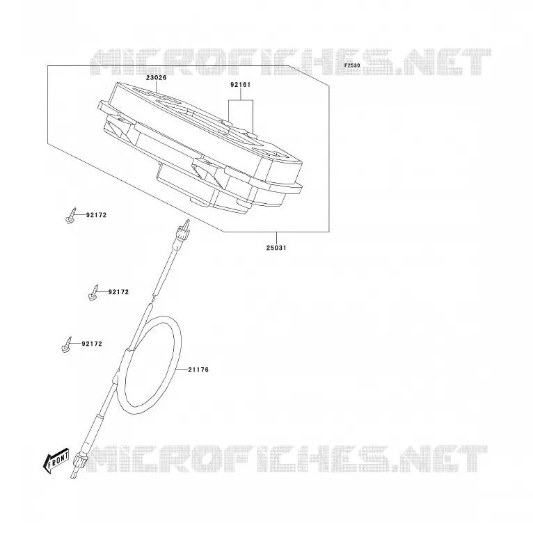 COMPTEURS Kawasaki QUAD 300 2012 KVF300  KVF300CCF