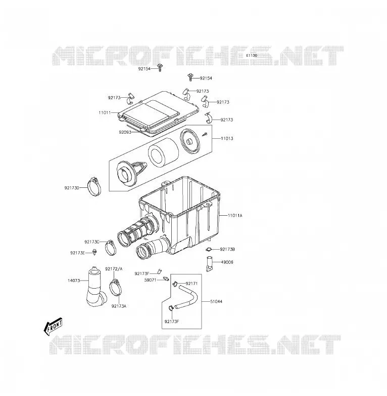 FILTRE A AIR Kawasaki QUAD 300 2016 BRUTE FORCE 300  KVF300CGF