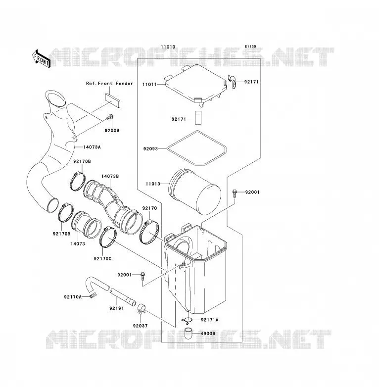 FILTRE A AIR Kawasaki QUAD 360 2004 KVF360 4X4  KVF360-A2