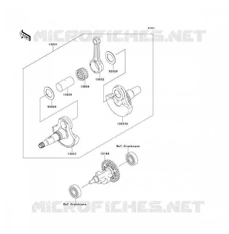VILEBREQUIN Kawasaki QUAD 360 2004 KVF360 4X4  KVF360-A2