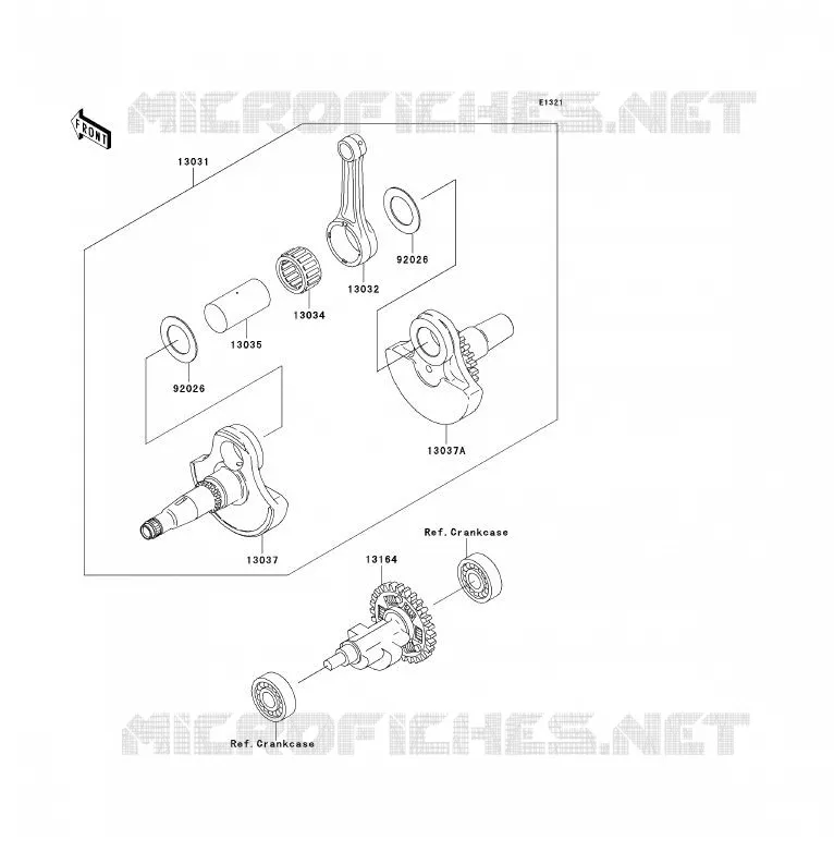 VILEBREQUIN Kawasaki QUAD 360 2004 KVF360 4X4  KVF360-A2