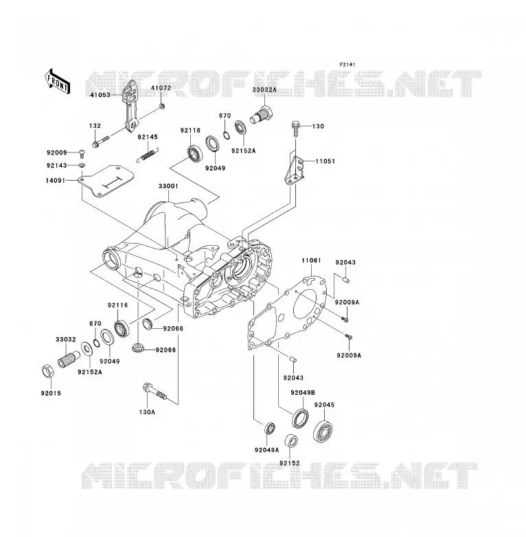 BRAS OSCILLANT Kawasaki QUAD 360 2005 KVF360 4X4  KVF360-A3