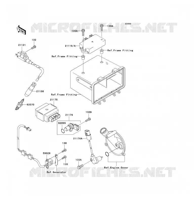 SYSTEME D&acute;ALLUMAGE Kawasaki QUAD 360 2005 KVF360 4X4  KVF360-A3