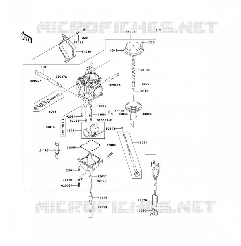 CARBURATEUR Kawasaki QUAD 360 2007 KVF360 4X4  KVF360A7F